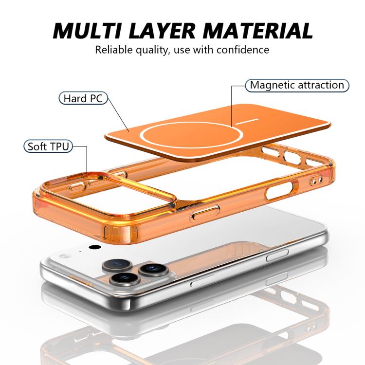 カラーフィールド PC ハイブリッド TPU 磁気スマホケース、iPhone 17 Pro Max用、iPhone 17 Pro用