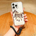 馬年アクリル磁気フルカバリースマホケースストラップ付き、iPhone 13用、iPhone 12用、iPhone 12 Pro Max用、iPhone 12 Pro用