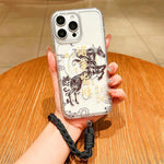 馬年アクリル磁気フルカバリースマホケースストラップ付き、iPhone 13用、iPhone 12用、iPhone 12 Pro Max用、iPhone 12 Pro用