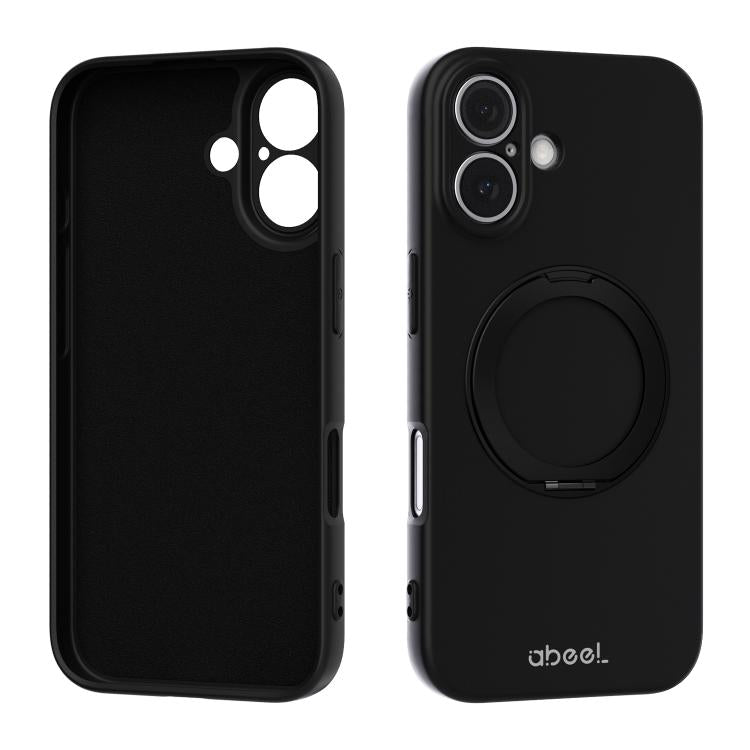 ABEEL 肌に優しい感触 磁気液体シリコン スマホケース ホルダー付き、iPhone 17 Pro Max用、iPhone 17 Pro用、iPhone 17用、iPhone 16 Pro Max用、iPhone 16 Pro用、iPhone 16用