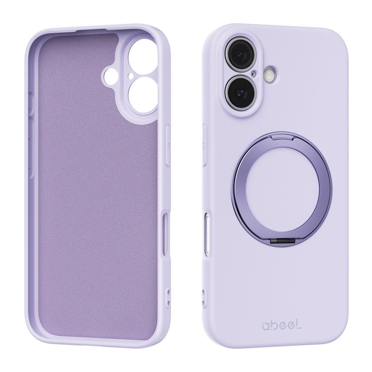 ABEEL 肌に優しい感触 磁気液体シリコン スマホケース ホルダー付き、iPhone 17 Pro Max用、iPhone 17 Pro用、iPhone 17用、iPhone 16 Pro Max用、iPhone 16 Pro用、iPhone 16用