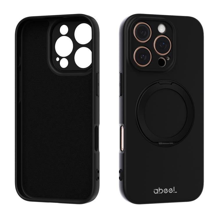 ABEEL 肌に優しい感触 磁気液体シリコン スマホケース ホルダー付き、iPhone 17 Pro Max用、iPhone 17 Pro用、iPhone 17用、iPhone 16 Pro Max用、iPhone 16 Pro用、iPhone 16用