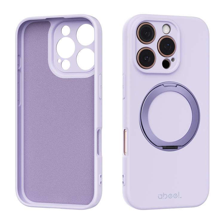 ABEEL 肌に優しい感触 磁気液体シリコン スマホケース ホルダー付き、iPhone 17 Pro Max用、iPhone 17 Pro用、iPhone 17用、iPhone 16 Pro Max用、iPhone 16 Pro用、iPhone 16用