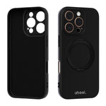 ABEEL 肌に優しい感触 磁気液体シリコン スマホケース ホルダー付き、iPhone 17 Pro Max用、iPhone 17 Pro用、iPhone 17用、iPhone 16 Pro Max用、iPhone 16 Pro用、iPhone 16用