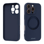 ABEEL 肌に優しい感触 磁気液体シリコン スマホケース ホルダー付き、iPhone 17 Pro Max用、iPhone 17 Pro用、iPhone 17用、iPhone 16 Pro Max用、iPhone 16 Pro用、iPhone 16用