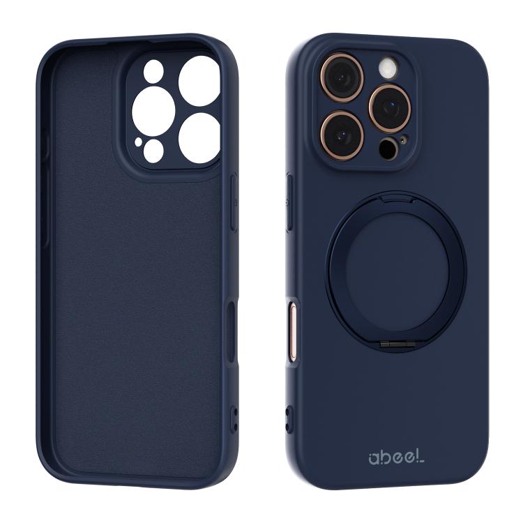 ABEEL 肌に優しい感触 磁気液体シリコン スマホケース ホルダー付き、iPhone 17 Pro Max用、iPhone 17 Pro用、iPhone 17用、iPhone 16 Pro Max用、iPhone 16 Pro用、iPhone 16用