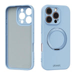 ABEEL 肌に優しい感触 磁気液体シリコン スマホケース ホルダー付き、iPhone 17 Pro Max用、iPhone 17 Pro用、iPhone 17用、iPhone 16 Pro Max用、iPhone 16 Pro用、iPhone 16用