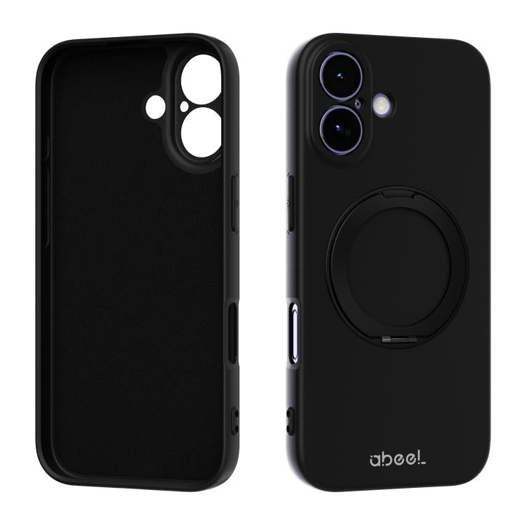 ABEEL 肌に優しい感触 磁気液体シリコン スマホケース ホルダー付き、iPhone 17 Pro Max用、iPhone 17 Pro用、iPhone 17用、iPhone 16 Pro Max用、iPhone 16 Pro用、iPhone 16用