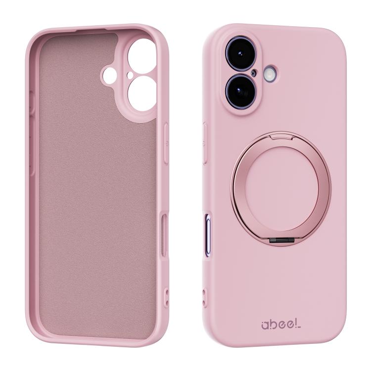 ABEEL 肌に優しい感触 磁気液体シリコン スマホケース ホルダー付き、iPhone 17 Pro Max用、iPhone 17 Pro用、iPhone 17用、iPhone 16 Pro Max用、iPhone 16 Pro用、iPhone 16用