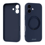 ABEEL 肌に優しい感触 磁気液体シリコン スマホケース ホルダー付き、iPhone 17 Pro Max用、iPhone 17 Pro用、iPhone 17用、iPhone 16 Pro Max用、iPhone 16 Pro用、iPhone 16用
