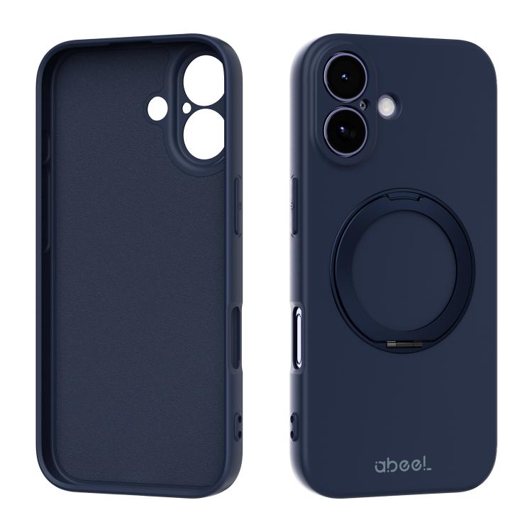 ABEEL 肌に優しい感触 磁気液体シリコン スマホケース ホルダー付き、iPhone 17 Pro Max用、iPhone 17 Pro用、iPhone 17用、iPhone 16 Pro Max用、iPhone 16 Pro用、iPhone 16用