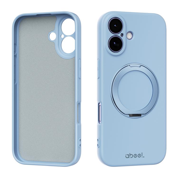 ABEEL 肌に優しい感触 磁気液体シリコン スマホケース ホルダー付き、iPhone 17 Pro Max用、iPhone 17 Pro用、iPhone 17用、iPhone 16 Pro Max用、iPhone 16 Pro用、iPhone 16用