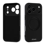 ABEEL 肌に優しい感触 磁気液体シリコン スマホケース ホルダー付き、iPhone 17 Pro Max用、iPhone 17 Pro用、iPhone 17用、iPhone 16 Pro Max用、iPhone 16 Pro用、iPhone 16用