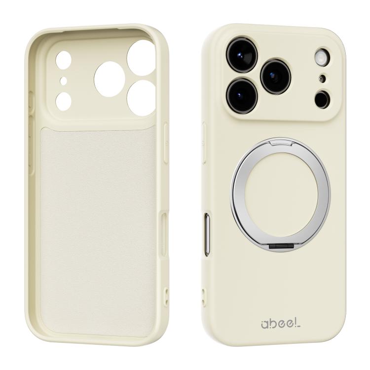 ABEEL 肌に優しい感触 磁気液体シリコン スマホケース ホルダー付き、iPhone 17 Pro Max用、iPhone 17 Pro用、iPhone 17用、iPhone 16 Pro Max用、iPhone 16 Pro用、iPhone 16用
