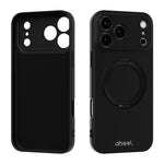 ABEEL 肌に優しい感触 磁気液体シリコン スマホケース ホルダー付き、iPhone 17 Pro Max用、iPhone 17 Pro用、iPhone 17用、iPhone 16 Pro Max用、iPhone 16 Pro用、iPhone 16用
