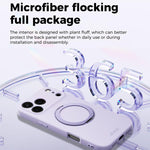 ABEEL 肌に優しい感触 磁気液体シリコン スマホケース ホルダー付き、iPhone 17 Pro Max用、iPhone 17 Pro用、iPhone 17用、iPhone 16 Pro Max用、iPhone 16 Pro用、iPhone 16用