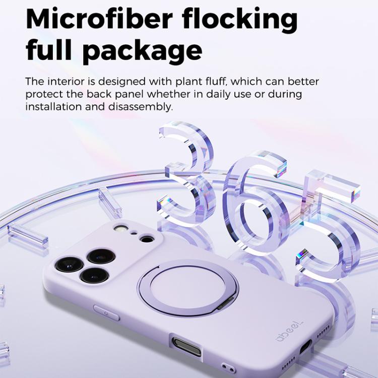 ABEEL 肌に優しい感触 磁気液体シリコン スマホケース ホルダー付き、iPhone 17 Pro Max用、iPhone 17 Pro用、iPhone 17用、iPhone 16 Pro Max用、iPhone 16 Pro用、iPhone 16用