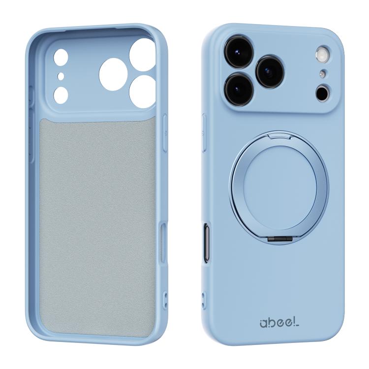 ABEEL 肌に優しい感触 磁気液体シリコン スマホケース ホルダー付き、iPhone 17 Pro Max用、iPhone 17 Pro用、iPhone 17用、iPhone 16 Pro Max用、iPhone 16 Pro用、iPhone 16用