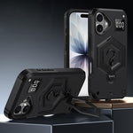 六角形アーマー磁気ホルダー付き計量スケールスマホケース、iPhone 17 Pro Max用、iPhone 17 Pro用、iPhone 17用、iPhone Air用、iPhone 16 Pro Max用、iPhone 16 Pro用
