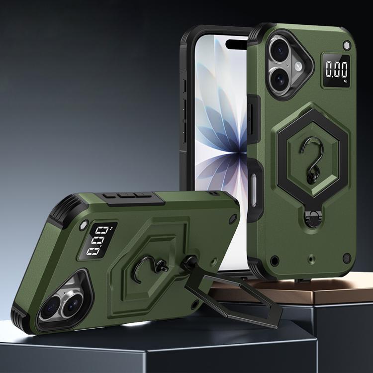 六角形アーマー磁気ホルダー付き計量スケールスマホケース、iPhone 17 Pro Max用、iPhone 17 Pro用、iPhone 17用、iPhone Air用、iPhone 16 Pro Max用、iPhone 16 Pro用