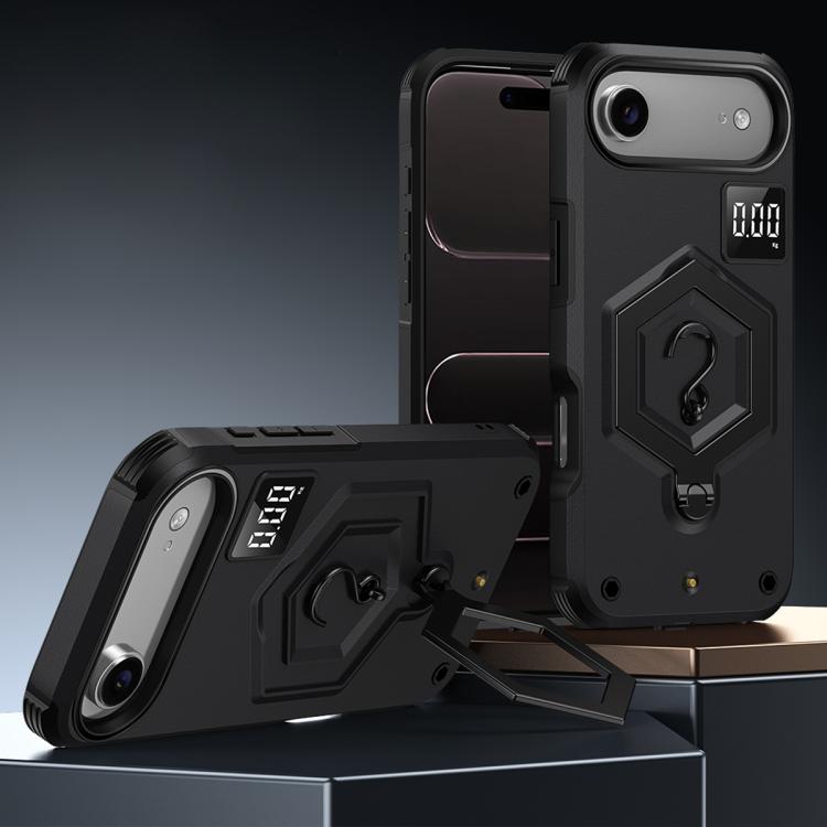 六角形アーマー磁気ホルダー付き計量スケールスマホケース、iPhone 17 Pro Max用、iPhone 17 Pro用、iPhone 17用、iPhone Air用、iPhone 16 Pro Max用、iPhone 16 Pro用
