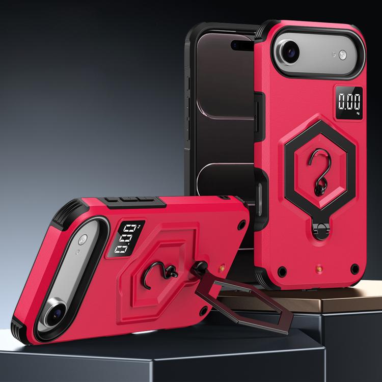 六角形アーマー磁気ホルダー付き計量スケールスマホケース、iPhone 17 Pro Max用、iPhone 17 Pro用、iPhone 17用、iPhone Air用、iPhone 16 Pro Max用、iPhone 16 Pro用
