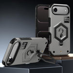 六角形アーマー磁気ホルダー付き計量スケールスマホケース、iPhone 17 Pro Max用、iPhone 17 Pro用、iPhone 17用、iPhone Air用、iPhone 16 Pro Max用、iPhone 16 Pro用