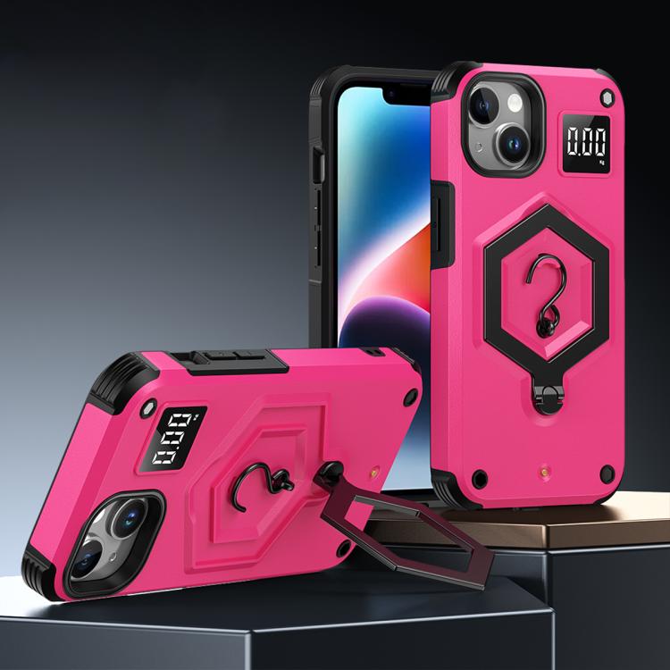 ヘキサゴンアーマー磁気ホルダー付き計量スケールスマホケース、iPhone 16用、iPhone 15 Pro Max用、iPhone 15 Pro用、iPhone 15 Plus用、iPhone 15用、iPhone 14 Plus用