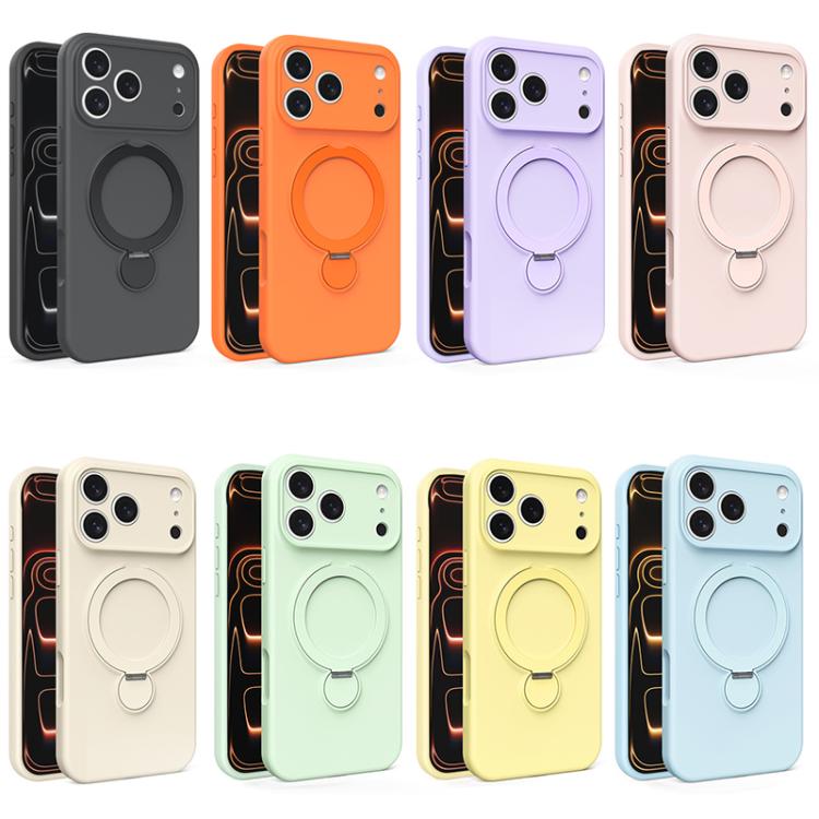 液体シリコンMagSafe対応ホルダースマホケース、iPhone 17 Pro Max用、iPhone 17 Pro用、iPhone 17用、iPhone Air用