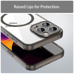 PCハイブリッドTPUエアバッグ衝撃吸収MagSafeスマホケース、iPhone 15用