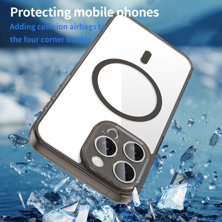 PCハイブリッドTPUエアバッグ衝撃吸収MagSafeスマホケース、iPhone 15用