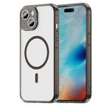 PCハイブリッドTPUエアバッグ衝撃吸収MagSafeスマホケース、iPhone 15用