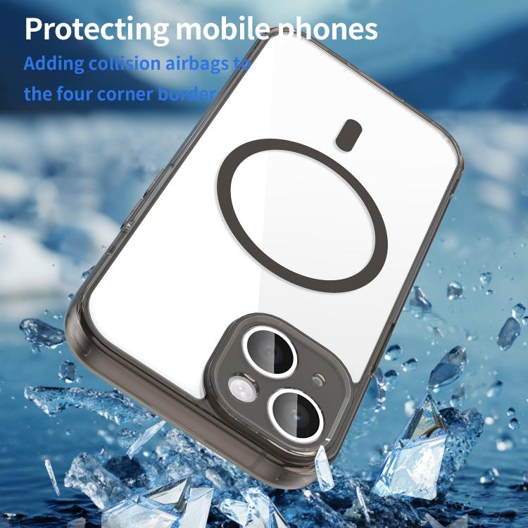 PCハイブリッドTPUエアバッグ衝撃吸収MagSafeスマホケース、iPhone 15用