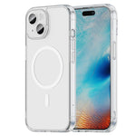 PCハイブリッドTPUエアバッグ衝撃吸収MagSafeスマホケース、iPhone 15用
