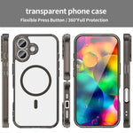 PCハイブリッドTPUエアバッグ衝撃吸収MagSafeスマホケース、iPhone 17e / 16e用、iPhone 17 Pro Max用、iPhone 17 Pro用、iPhone 17用、iPhone Air用、iPhone 16 Pro Max用、iPhone 16 Pro用、iPhone 16 Plus用、iPhone 16用、iPhone 15 Pro Max用