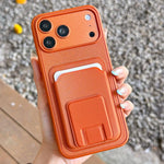 スクエア折りたたみカードバッグホルダースマホケース、iPhone 17 Pro Max用、iPhone 17 Pro用、iPhone 17用、iPhone Air用、iPhone 16 Pro Max用、iPhone 16 Pro用