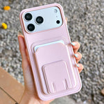スクエア折りたたみカードバッグホルダースマホケース、iPhone 17 Pro Max用、iPhone 17 Pro用、iPhone 17用、iPhone Air用、iPhone 16 Pro Max用、iPhone 16 Pro用