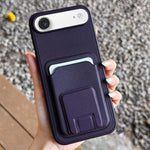 スクエア折りたたみカードバッグホルダースマホケース、iPhone 17 Pro Max用、iPhone 17 Pro用、iPhone 17用、iPhone Air用、iPhone 16 Pro Max用、iPhone 16 Pro用