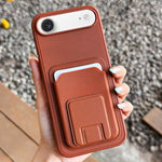 スクエア折りたたみカードバッグホルダースマホケース、iPhone 17 Pro Max用、iPhone 17 Pro用、iPhone 17用、iPhone Air用、iPhone 16 Pro Max用、iPhone 16 Pro用