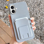 スクエア折りたたみカードバッグホルダースマホケース、iPhone 16 Plus用、iPhone 16用、iPhone 15 Pro Max用、iPhone 15 Pro用、iPhone 15 Plus用、iPhone 15用