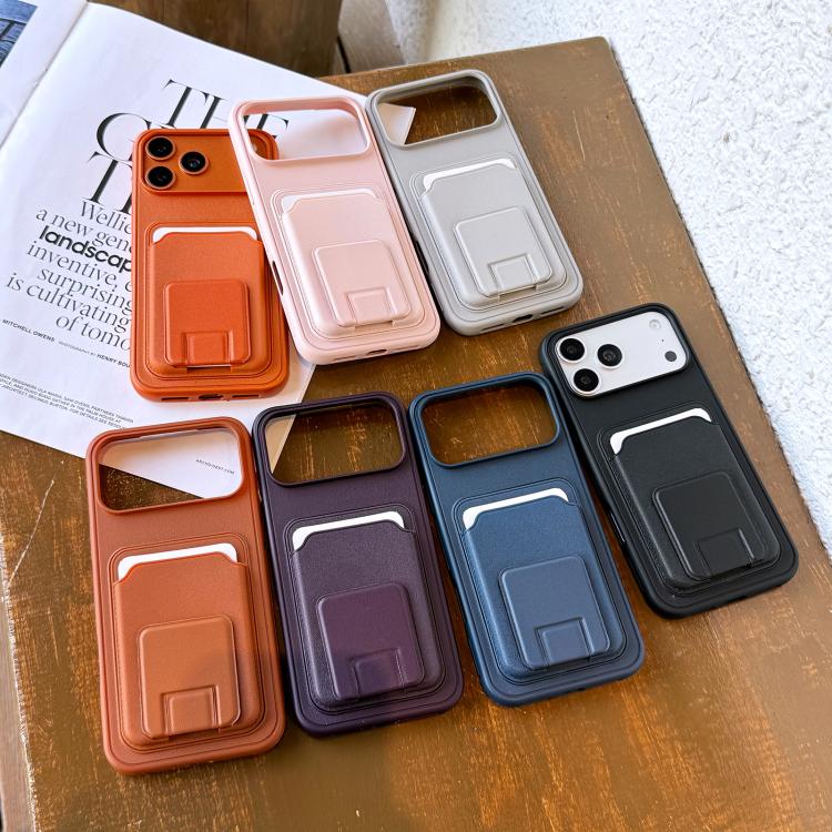 スクエア折りたたみカードバッグホルダースマホケース、iPhone 17 Pro Max用、iPhone 17 Pro用、iPhone 17用、iPhone Air用、iPhone 16 Pro Max用、iPhone 16 Pro用
