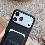 スクエア折りたたみカードバッグホルダースマホケース、iPhone 17 Pro Max用、iPhone 17 Pro用、iPhone 17用、iPhone Air用、iPhone 16 Pro Max用、iPhone 16 Pro用