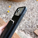 スクエア折りたたみカードバッグホルダースマホケース、iPhone 16 Plus用、iPhone 16用、iPhone 15 Pro Max用、iPhone 15 Pro用、iPhone 15 Plus用、iPhone 15用