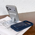 Square Folding Card Bag Holder Phone Case, For iPhone 14 Plus, For iPhone 14, For iPhone 14 Pro, For iPhone 14 Pro Max, For iPhone 13 Pro Max, For iPhone 13 Pro