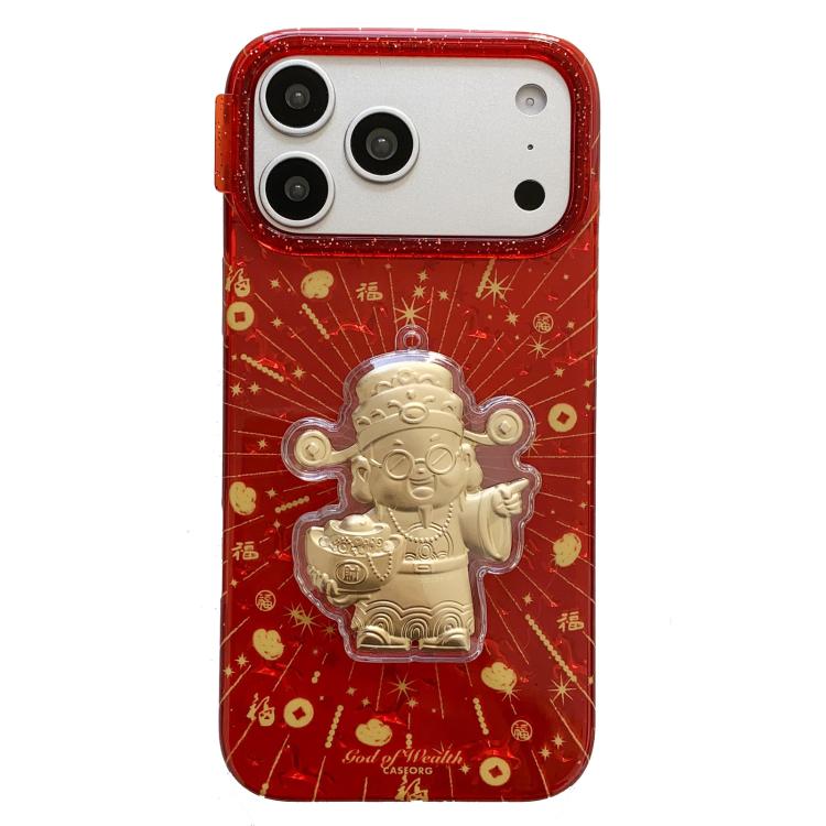 旧正日伝統的縁起柄PC＋TPUスマホケース、iPhone 17 Pro Max用、iPhone 17 Pro用