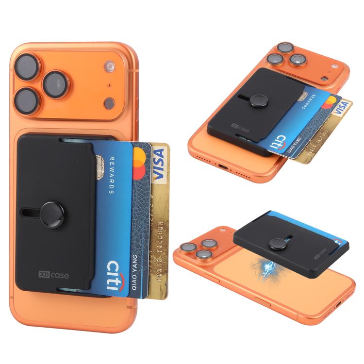XDcase サイドプッシュ磁気3カードホルダー iPhone / Galaxyなど対応