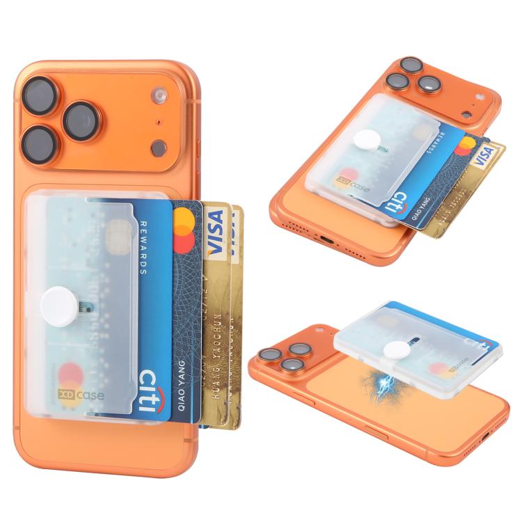 XDcase サイドプッシュ磁気3カードホルダー iPhone / Galaxyなど対応