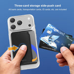 XDcase サイドプッシュ磁気3カードホルダー iPhone / Galaxyなど対応