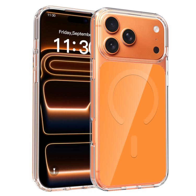 カラフルハードPCハイブリッドソフトTPU磁気スマホケース、iPhone 17 Pro Max用、iPhone 17 Pro用、iPhone 17用