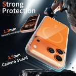 カラフルハードPCハイブリッドソフトTPU磁気スマホケース、iPhone 17 Pro Max用、iPhone 17 Pro用、iPhone 17用